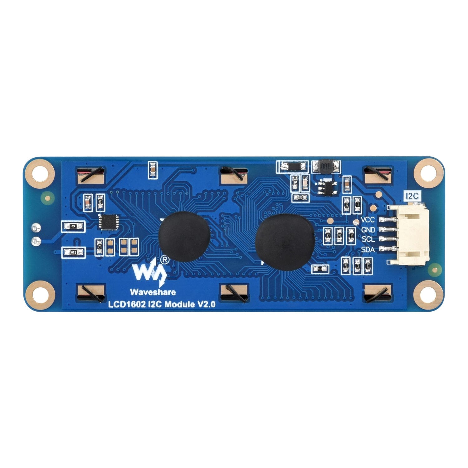 Waveshare Green 16x2 I2C LCD Module - 3.3V/5V with Backlight Control