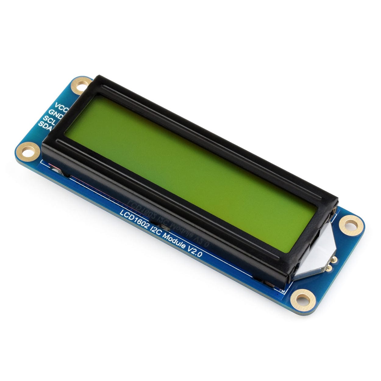 Waveshare Green 16x2 I2C LCD Module - 3.3V/5V with Backlight Control