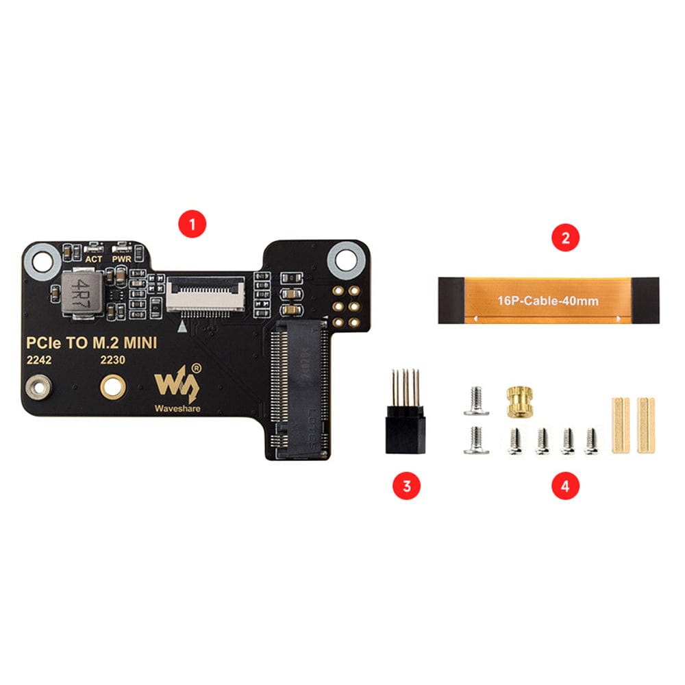 Waveshare Mini M.2 Adapter for Raspberry Pi 5 by Waveshare - The Pi Hut