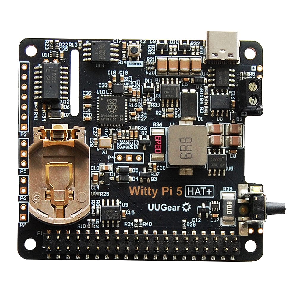Witty Pi 5 HAT+ Real-Time Clock and Power Management for Raspberry Pi by UUGear - The Pi Hut