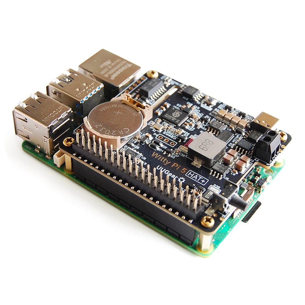 Witty Pi 5 HAT+ Real-Time Clock and Power Management for Raspberry Pi by UUGear - The Pi Hut