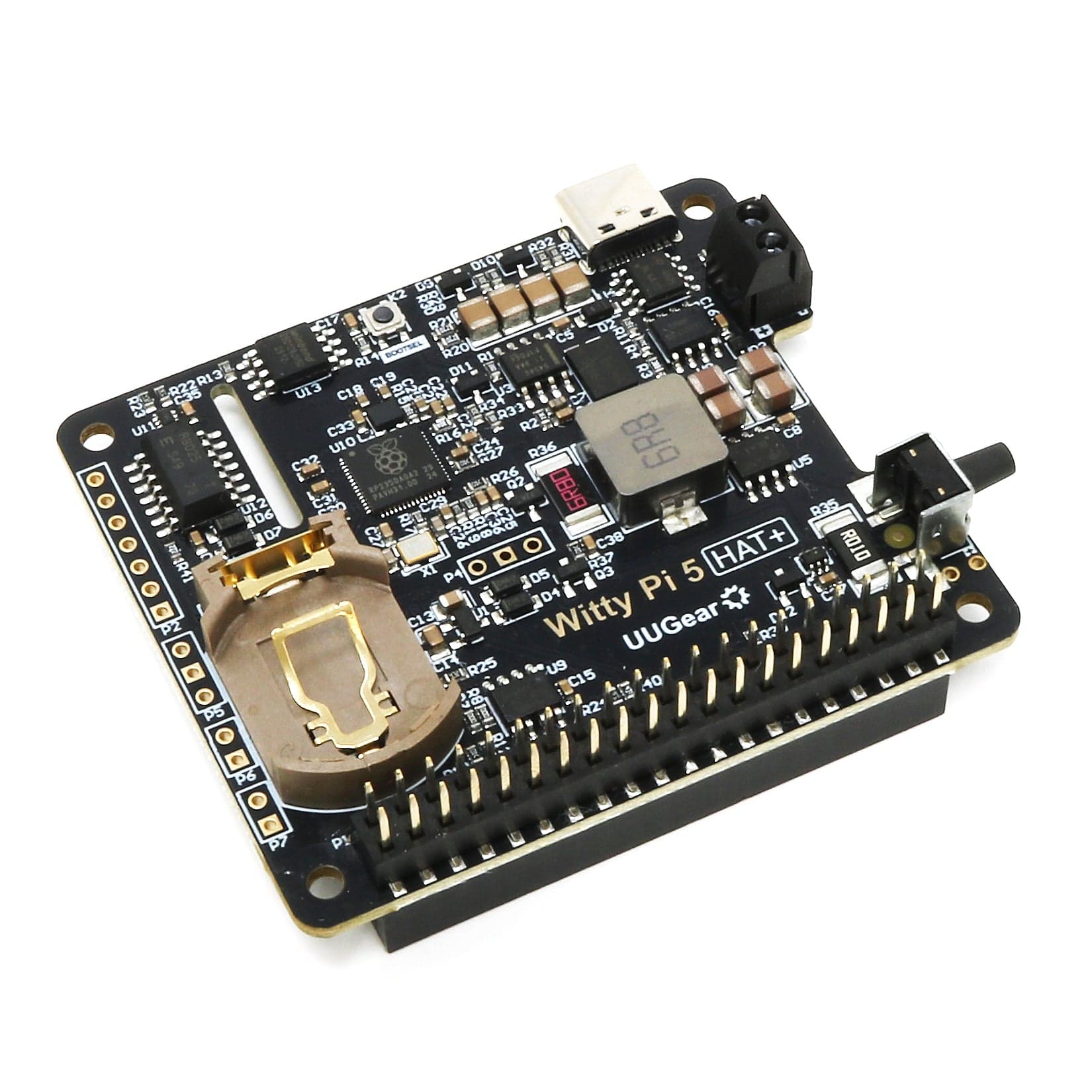 Witty Pi 5 HAT+ Real-Time Clock and Power Management for Raspberry Pi by UUGear - The Pi Hut