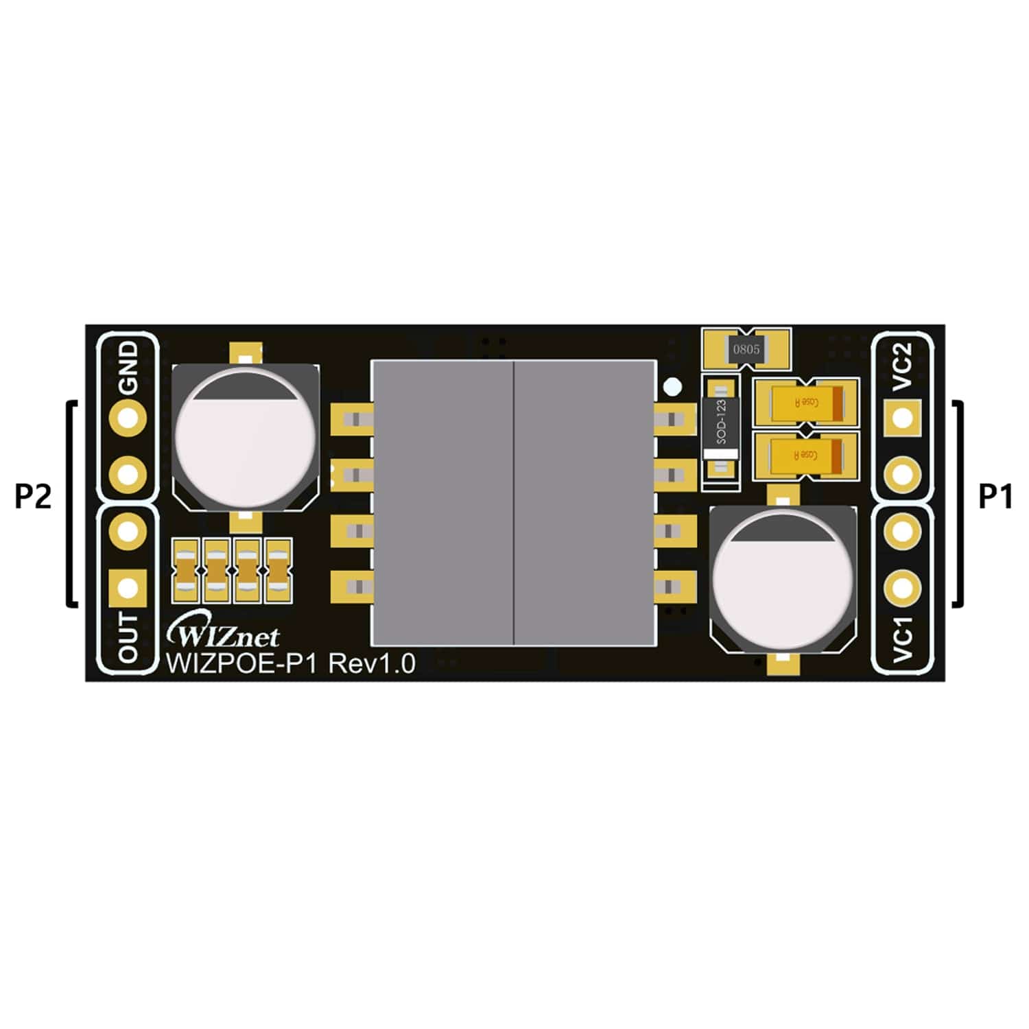 WIZnet WIZPoE-P1 PoE Module - The Pi Hut