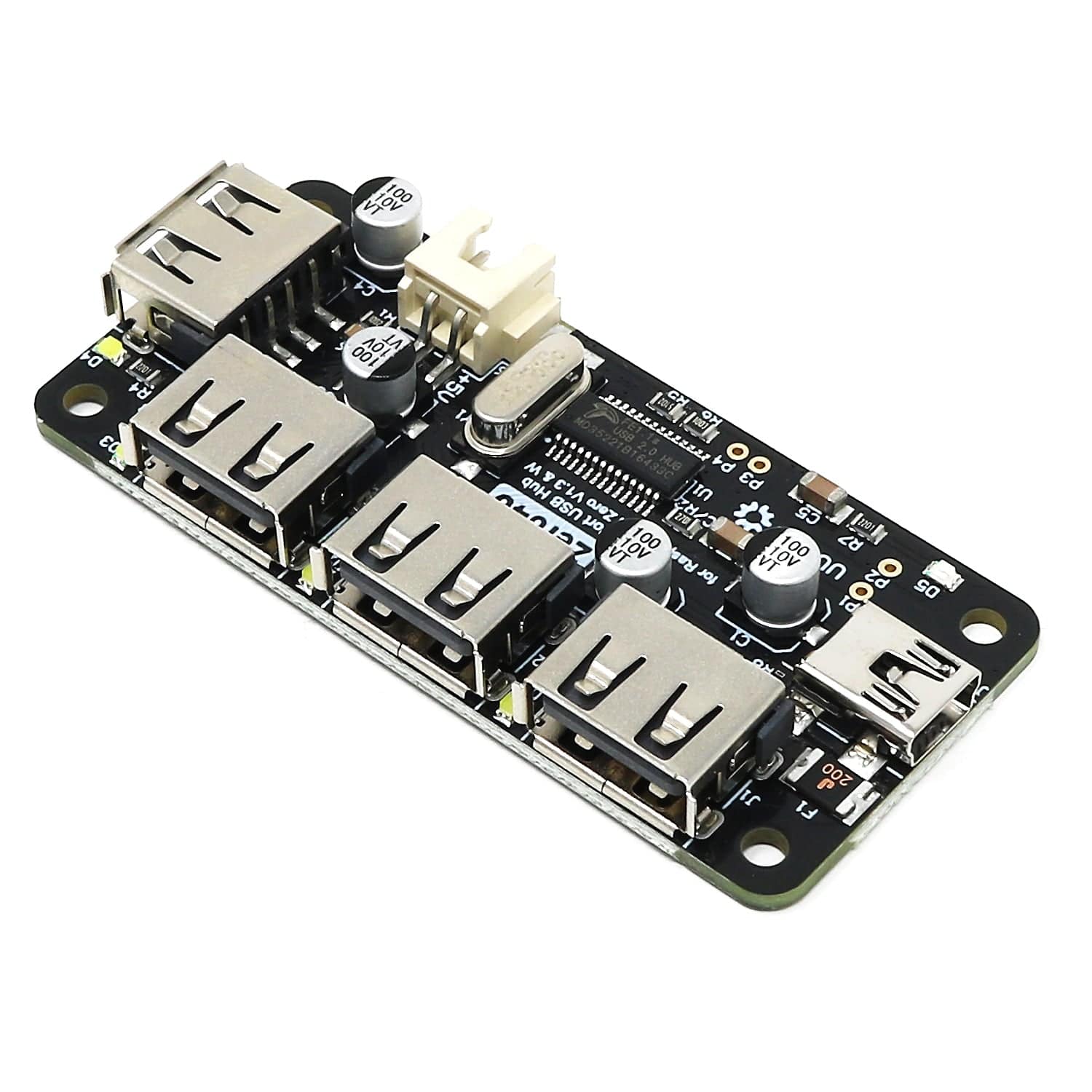 Zero4U 4-Port USB Hub (Without Pogo Pins)