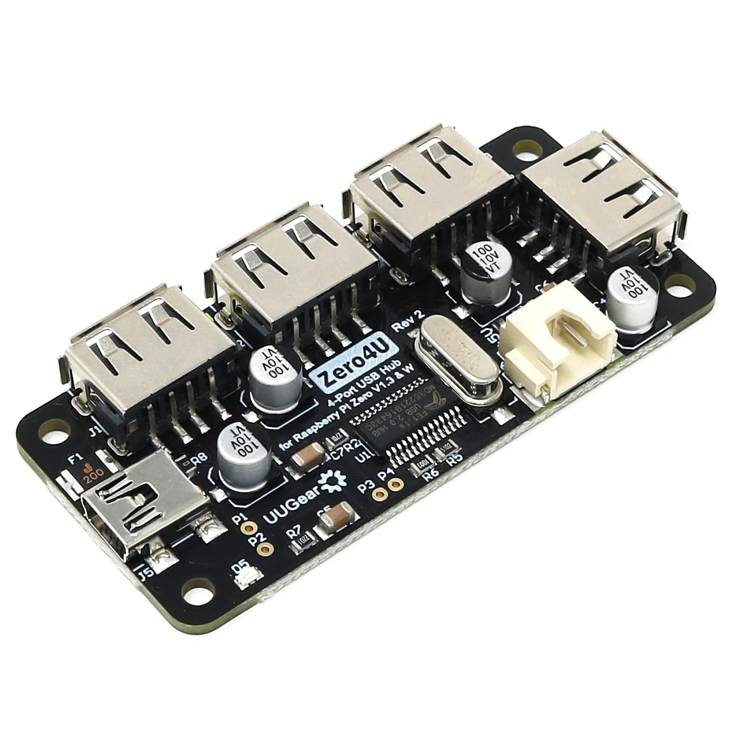 Zero4U 4-Port USB Hub (Without Pogo Pins)