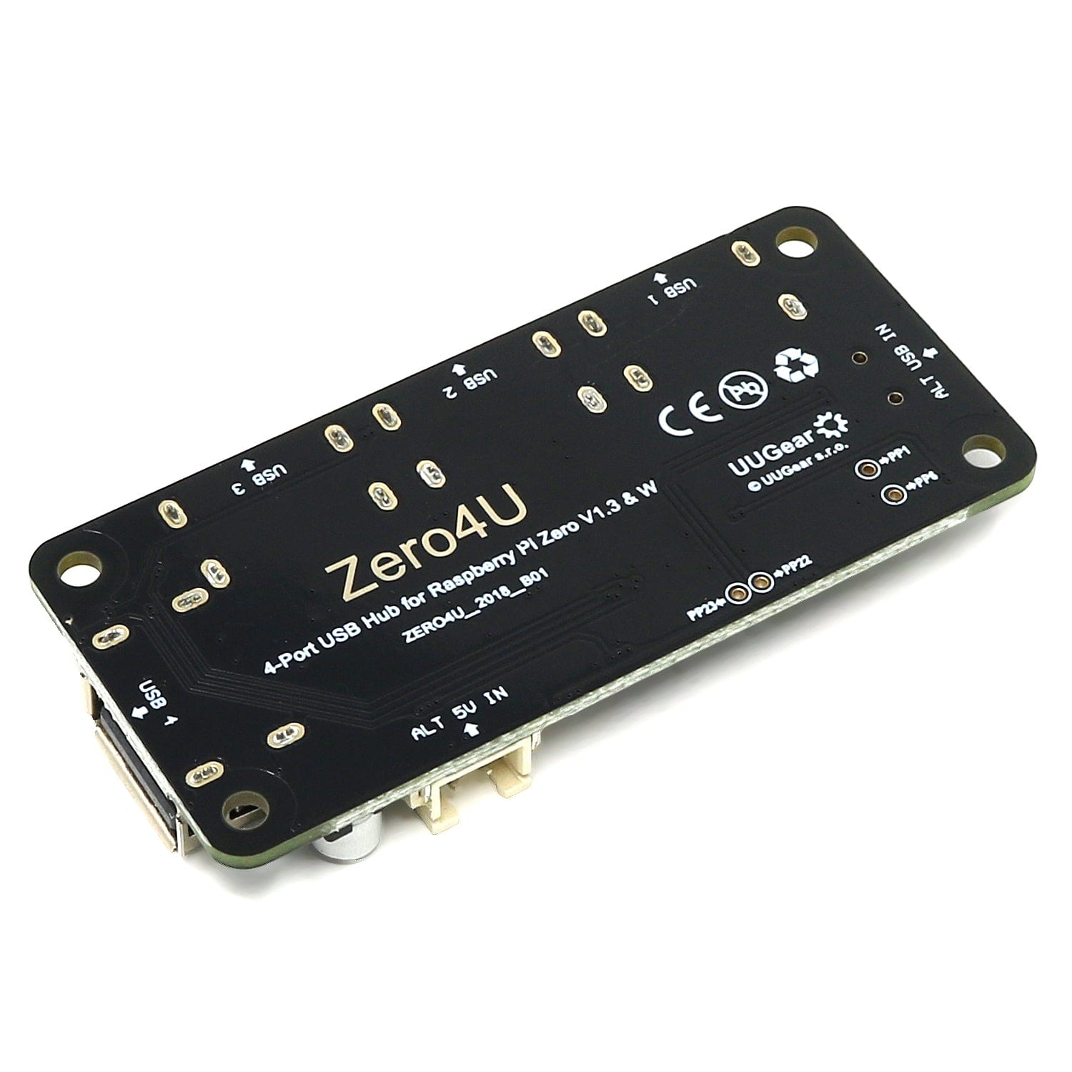 Zero4U 4-Port USB Hub (Without Pogo Pins)