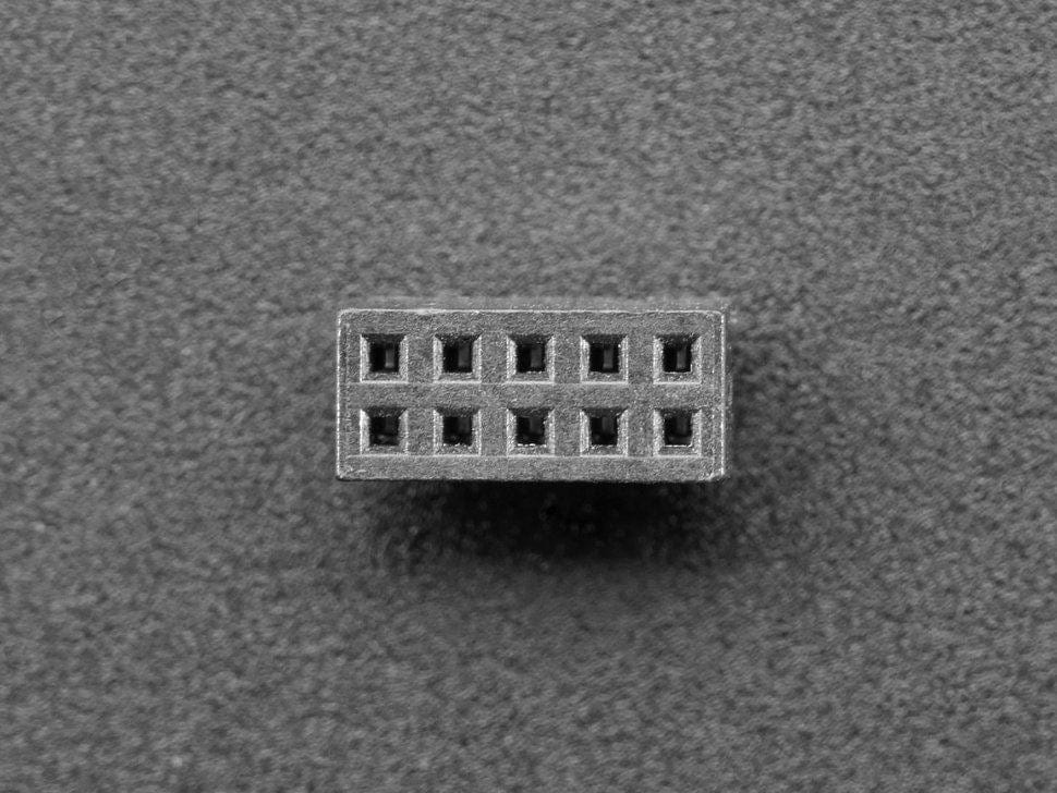 0.05" Pitch Thru-Hole Female Socket Header 2x5 10-pin - The Pi Hut