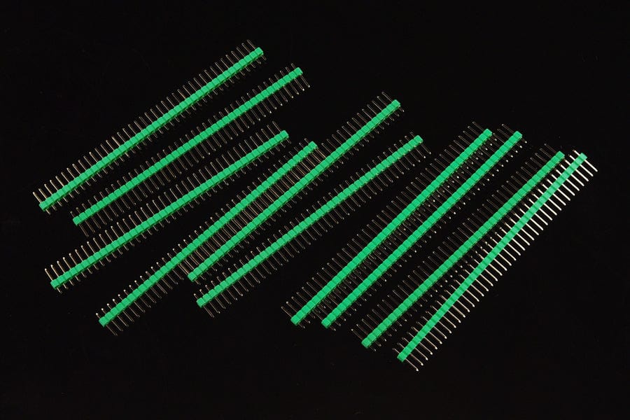 0.1″ (2.54 mm) Arduino Male Pin Headers (Straight Green 10PCS) - The Pi Hut