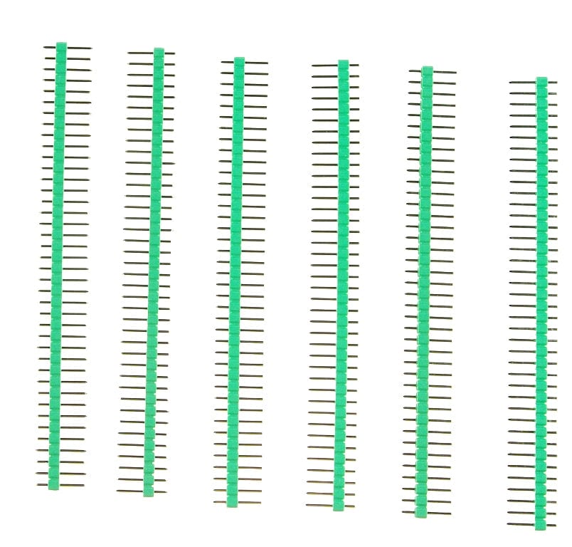 0.1″ (2.54 mm) Arduino Male Pin Headers (Straight Green 10PCS) - The Pi Hut