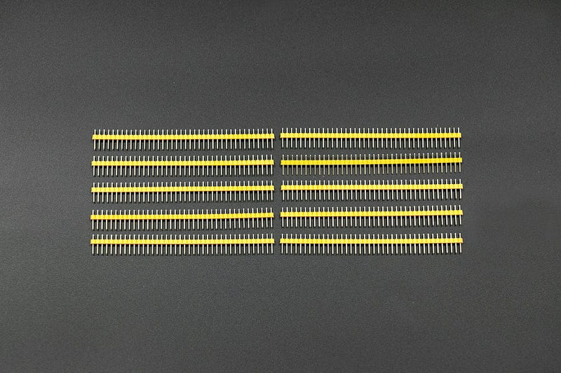 0.1″ (2.54 mm) Arduino Male Pin Headers (Straight Yellow 10PCS ...