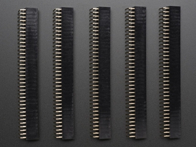 0.1" 2x36-pin Strip Right-Angle Socket (Female) Header (5 pack) - The Pi Hut