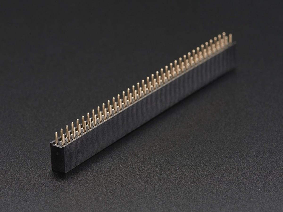 0.1" 2x36-pin Strip Straight Socket (Female) Header (5 pack) - The Pi Hut