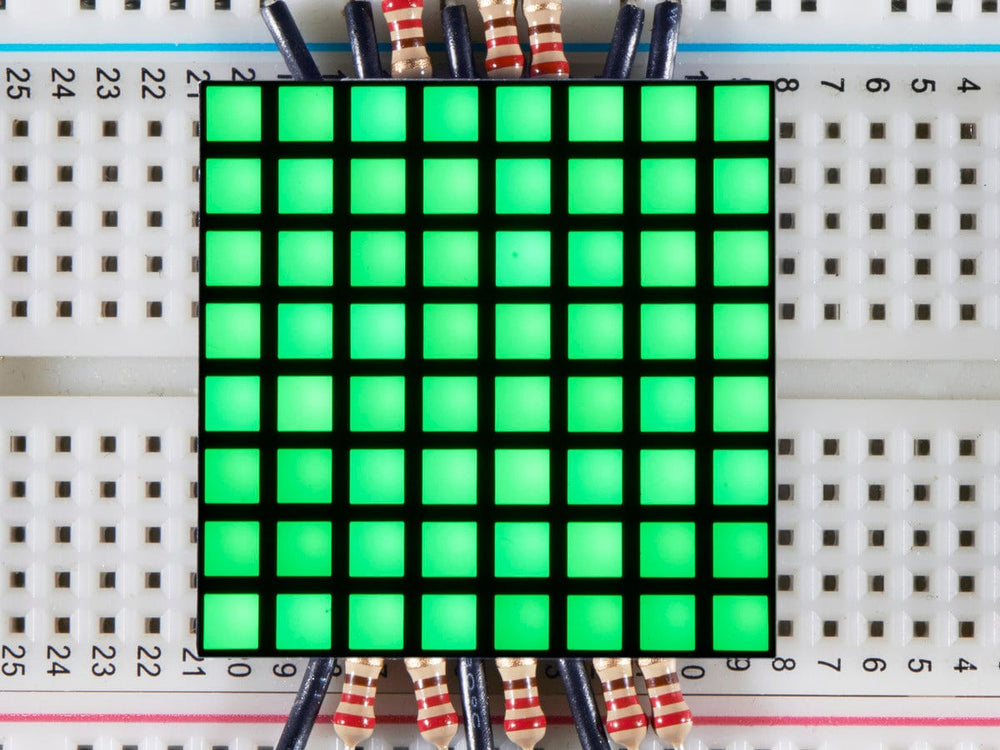 1.2" 8x8 Matrix Square Pixel - Pure Green - The Pi Hut