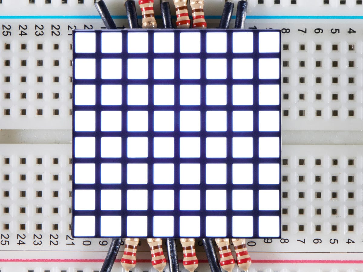 1.2" 8x8 Matrix Square Pixel - White - The Pi Hut