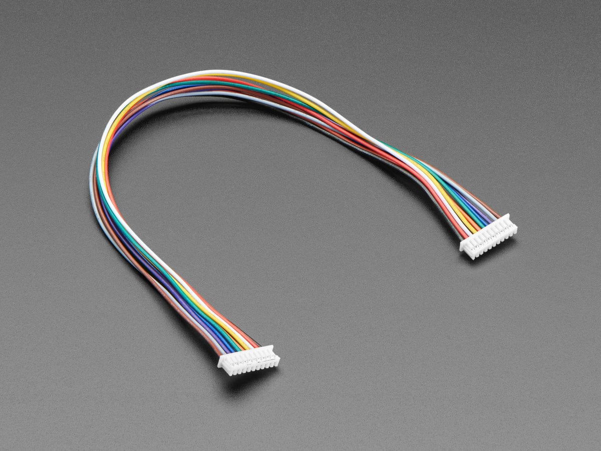 1.25mm Pitch 10-pin Cable 20cm long 1:1 Cable - The Pi Hut