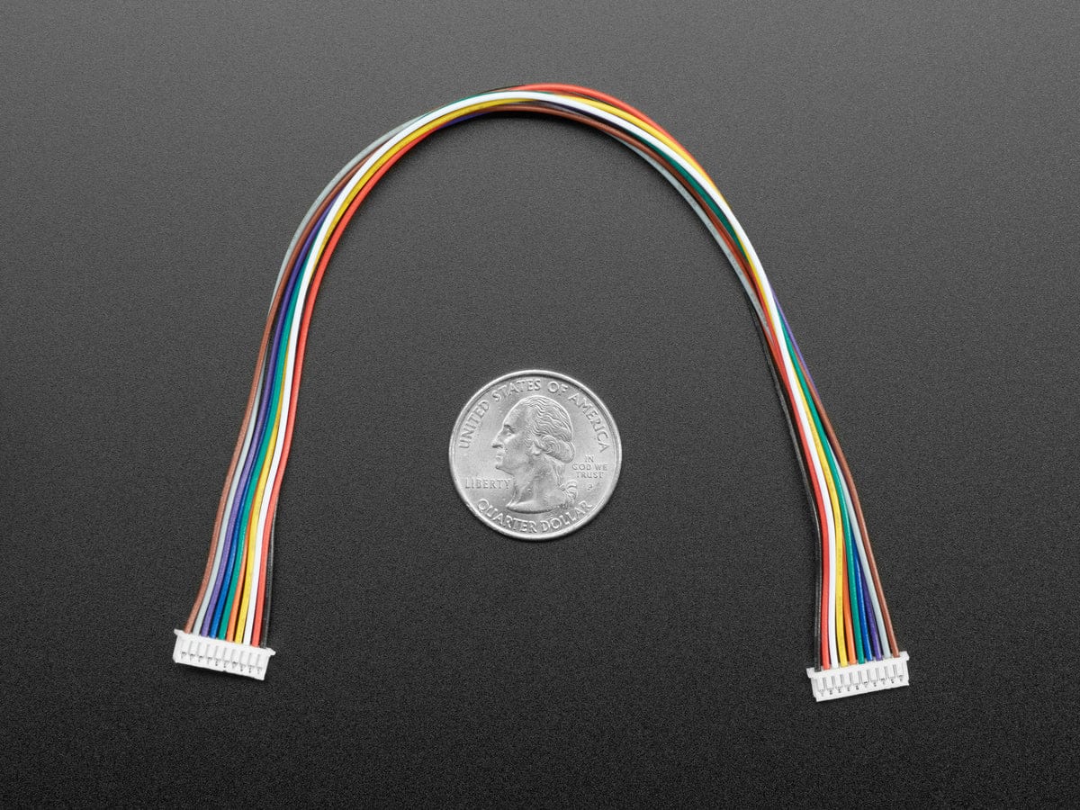 1.25mm Pitch 10-pin Cable 20cm long 1:1 Cable - The Pi Hut