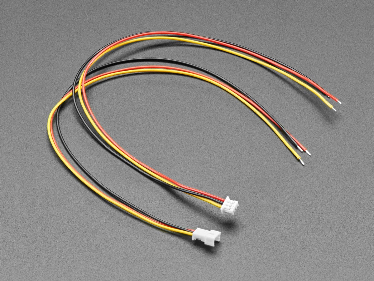 1.25mm Pitch 3-pin Cable Matching Pair - 40cm long - The Pi Hut