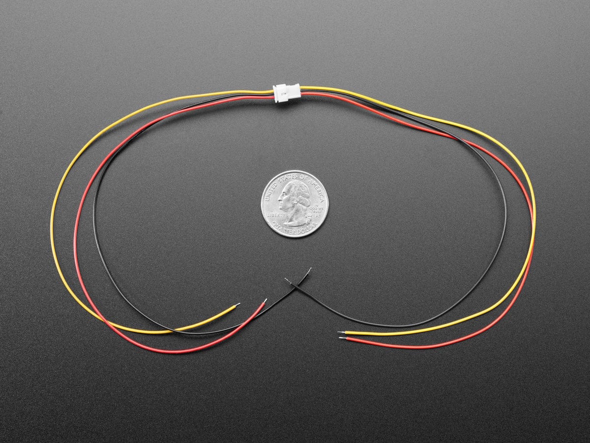 1.25mm Pitch 3-pin Cable Matching Pair - 40cm long - The Pi Hut