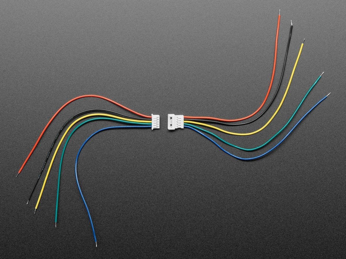 1.25mm Pitch 5-pin Cable Matching Pair 10 cm long - The Pi Hut