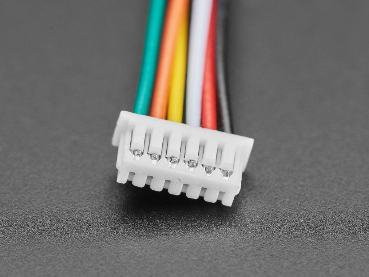 1.25mm Pitch 6-pin Cable 20cm long 1:1 Cable (Molex PicoBlade Compatible) - The Pi Hut