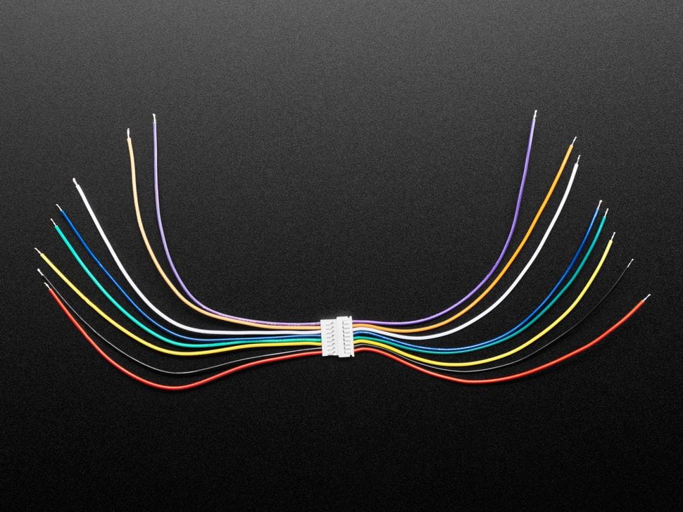 1.25mm Pitch 8-pin Cable Matching Pair - 10cm long (Molex PicoBlade Compatible) - The Pi Hut