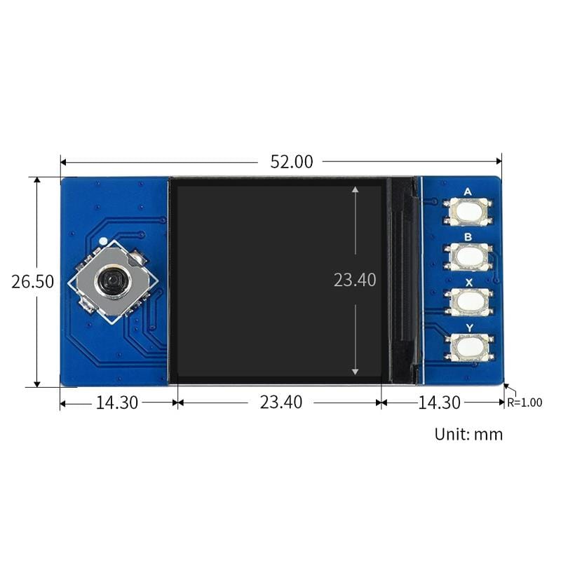 1.3" IPS LCD Display Module for Raspberry Pi Pico (240x240) - The Pi Hut