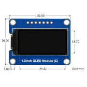 1.3" OLED Display Module (64×128) - The Pi Hut
