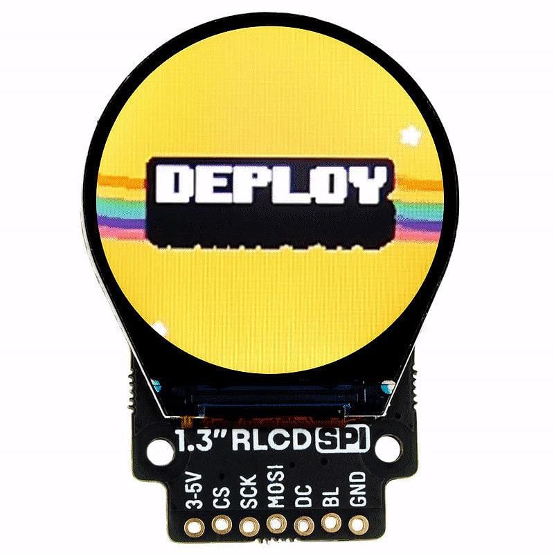 1.3" SPI Colour Round LCD (240x240) Breakout - The Pi Hut