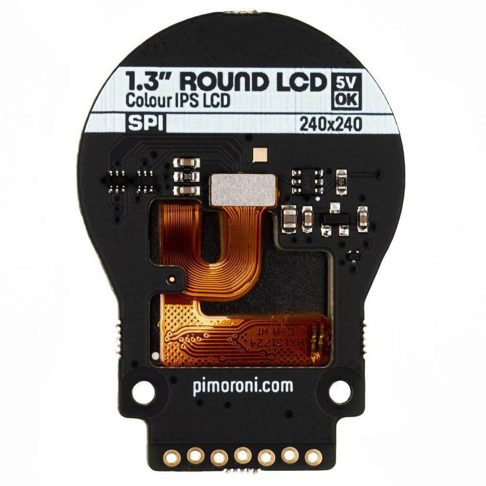 1.3" SPI Colour Round LCD (240x240) Breakout - The Pi Hut
