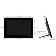 10.1" HD IPS Capacitive Touch Screen in Case (1920x1200) - The Pi Hut