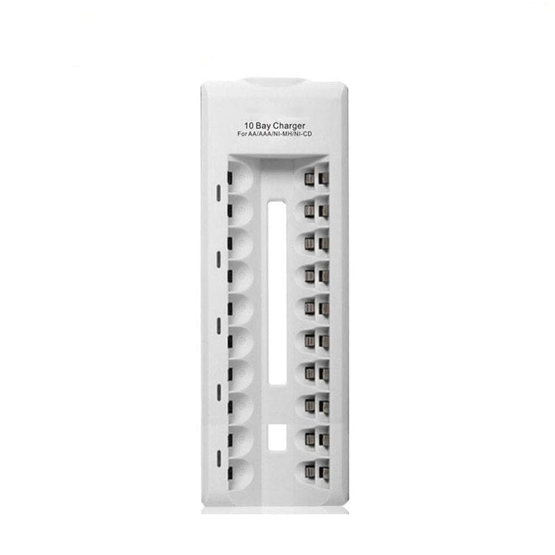 10 Bay AA/AAA NiMH & NiCd Battery Charger - The Pi Hut