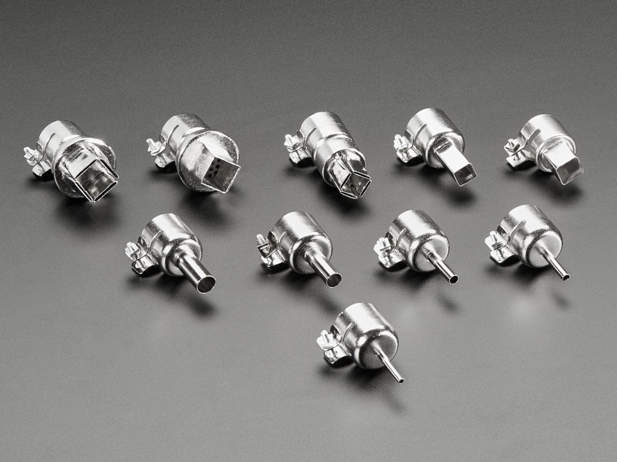 10-piece Hot Air Rework Soldering Nozzle Kit - The Pi Hut