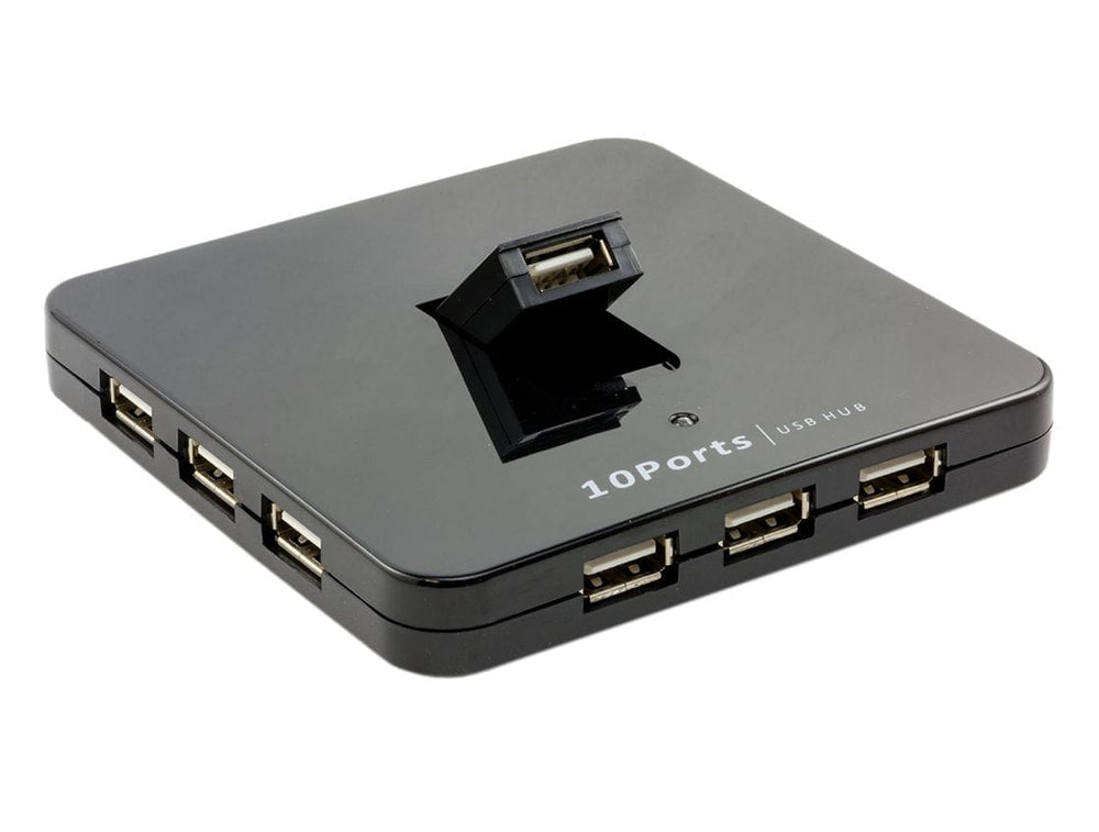 10 Port USB 2.0 Hub - 5V 4A - The Pi Hut