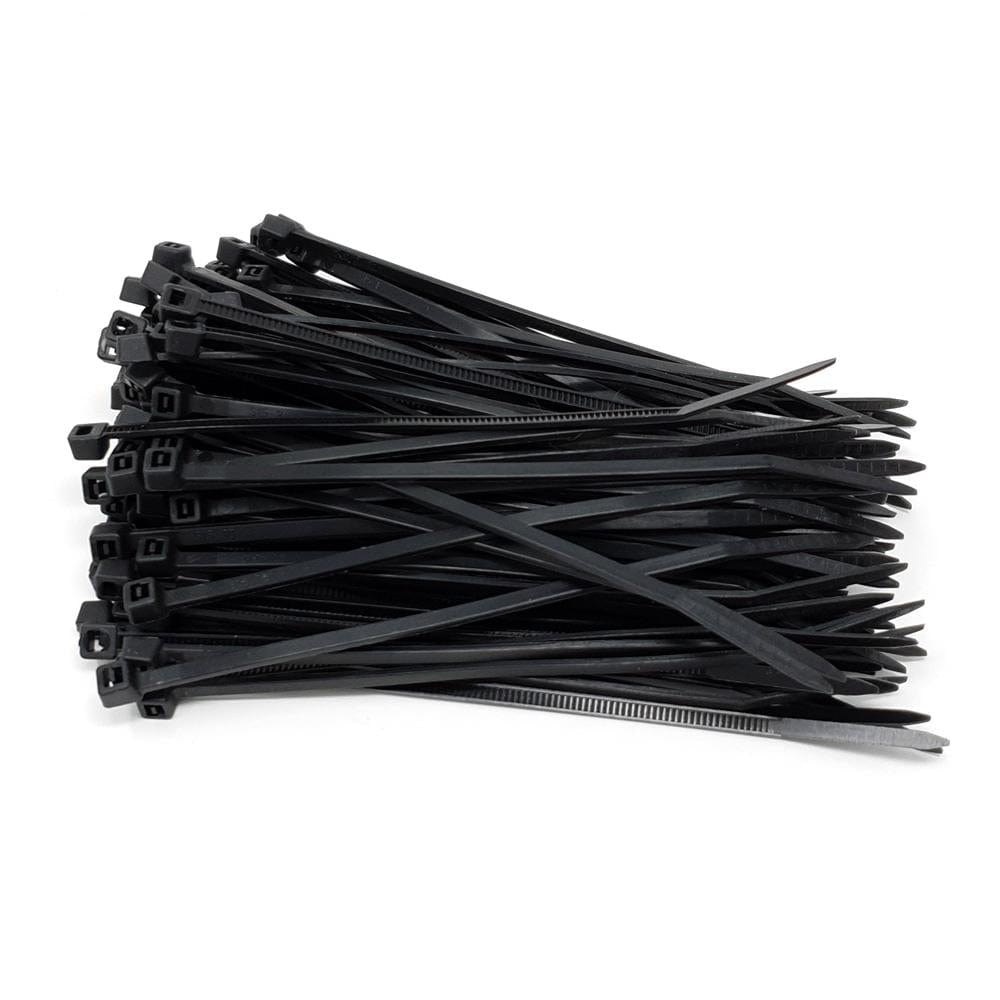 100mm Black Cable Ties - The Pi Hut