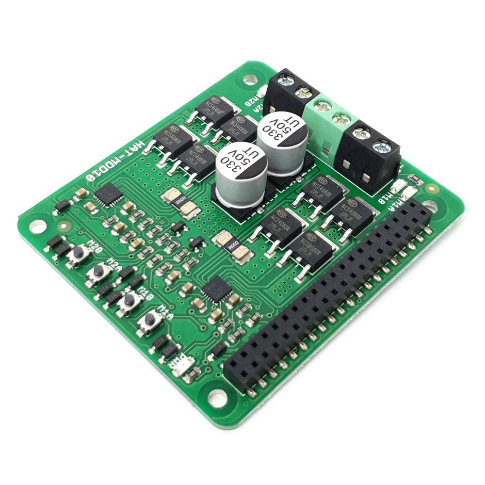 10A 6V-24V DC Raspberry Pi Motor Driver HAT - The Pi Hut