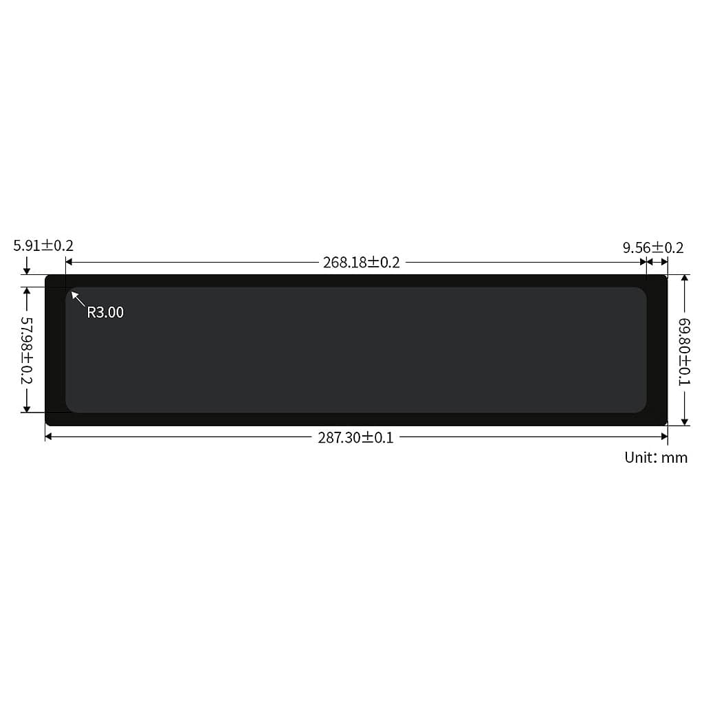 11.9" DSI IPS Capacitive Touchscreen Display for Raspberry Pi (320x1480) - The Pi Hut