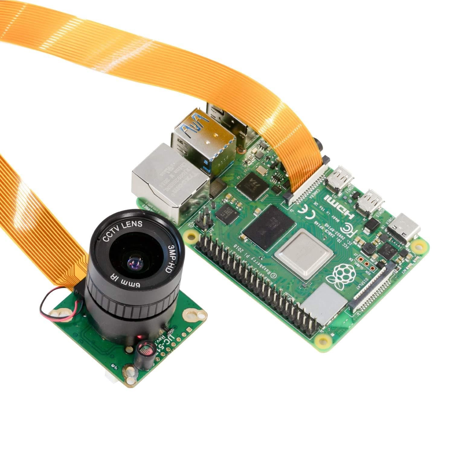 12.3MP IR-CUT HQ Camera with 6mm CS Lens for Raspberry Pi - The Pi Hut