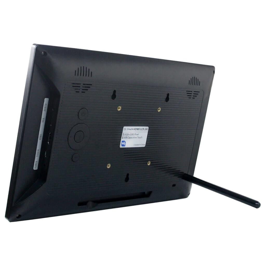 13.3" IPS Capacitive Touch HDMI LCD with Case (1920x1080) - The Pi Hut