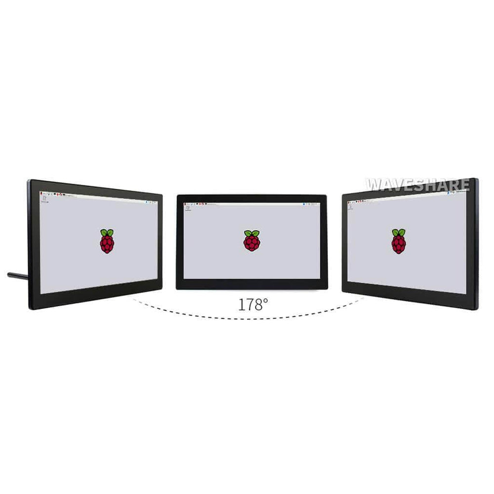 13.3" IPS Capacitive Touch HDMI LCD with Case (1920x1080) The Pi Hut