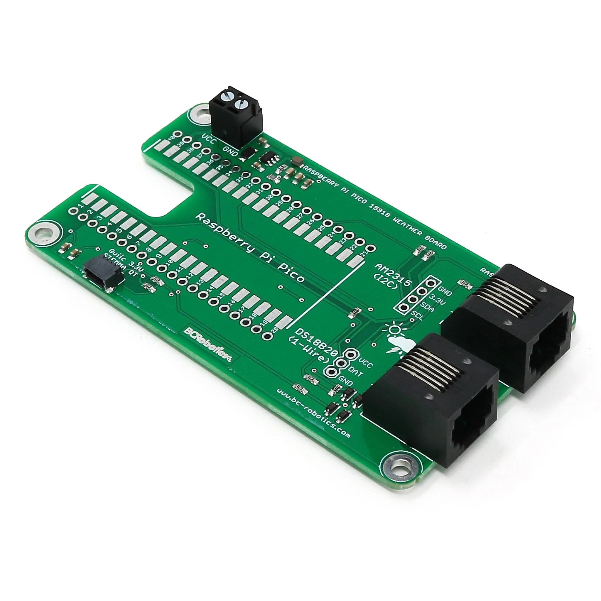 1591B Weather Board for Raspberry Pi Pico - The Pi Hut