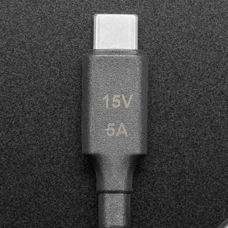 15V 5A USB-C 3.1 PD to 5.5mm Barrel Jack Cable - 1.2m with E-Mark - The Pi Hut