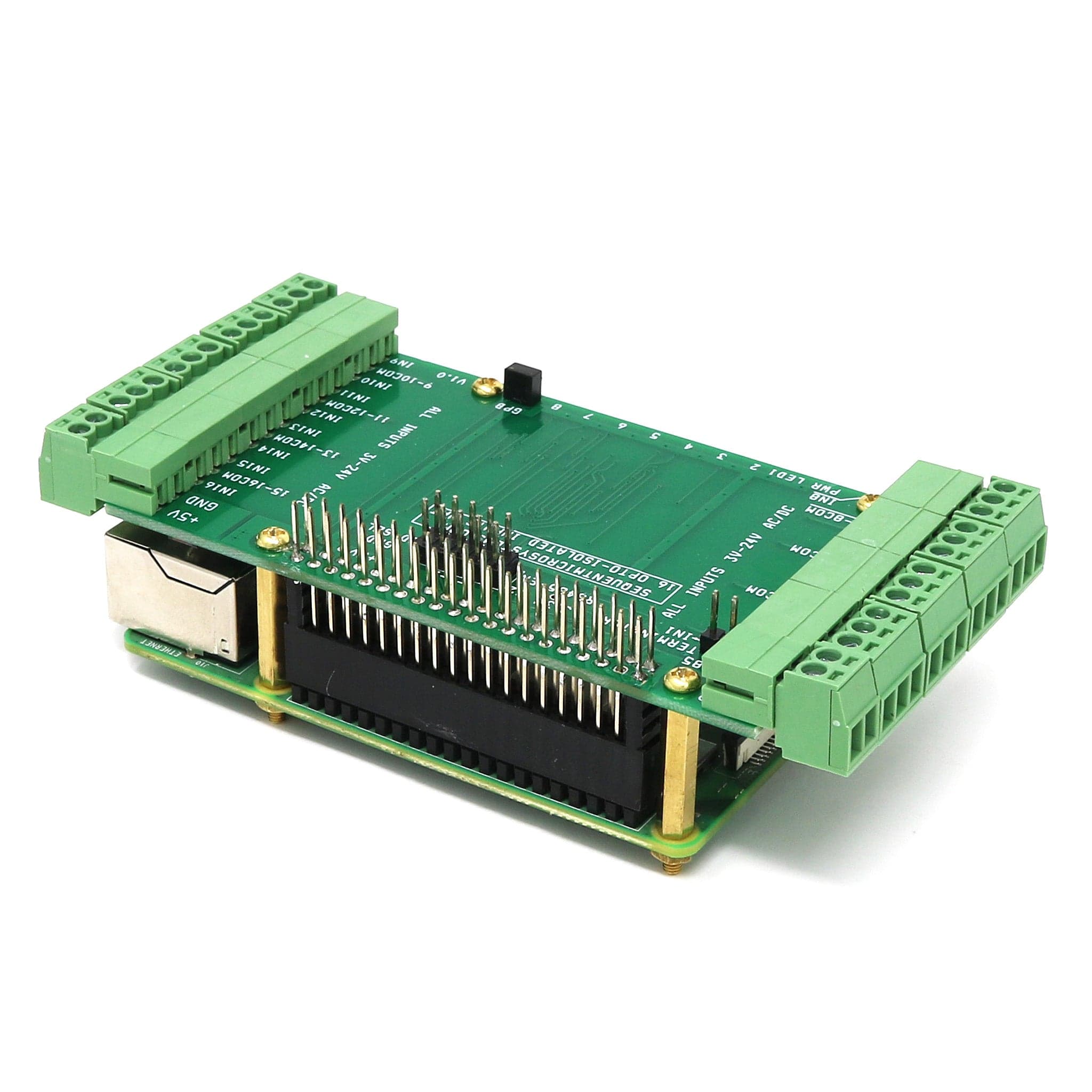 16 Universal Inputs 8-Layer Stackable HAT for Raspberry Pi - The Pi Hut