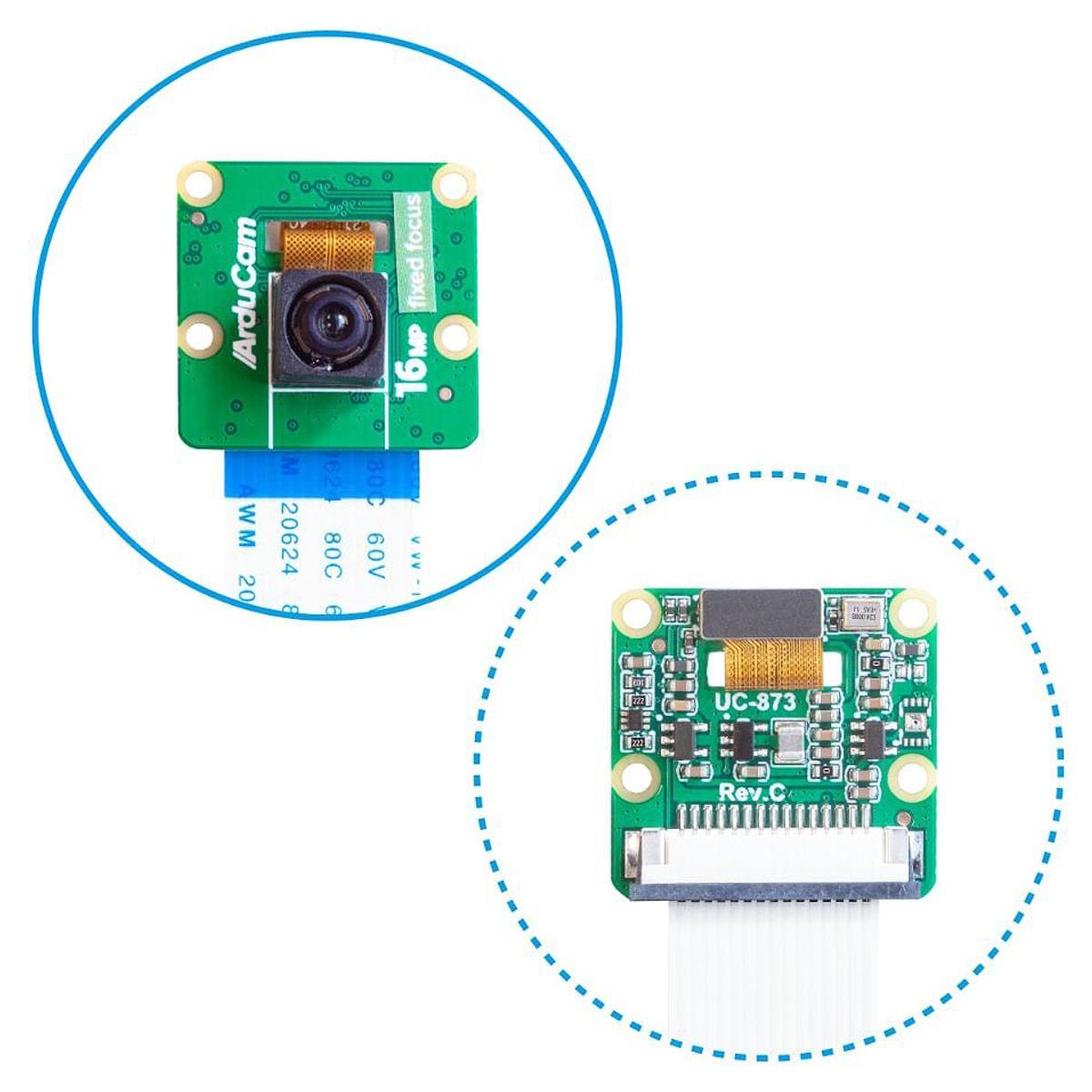 16MP NoIR IMX519 Fixed Focus Camera Module for Raspberry Pi - The Pi Hut