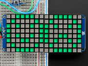 16x8 1.2" LED Matrix + Backpack - Ultra Bright Square Green LEDs - The Pi Hut