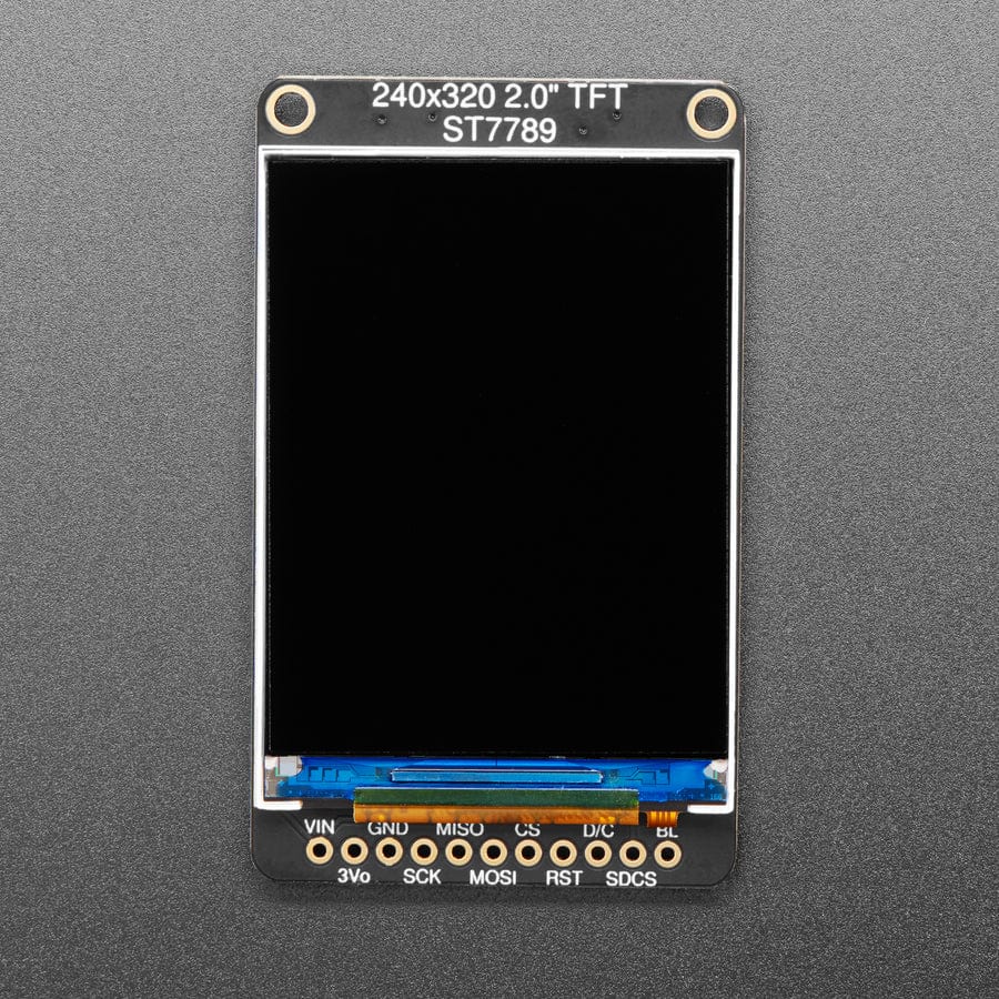 2.0" 320x240 Color IPS TFT Display with microSD Card Breakout - EYESPI - The Pi Hut