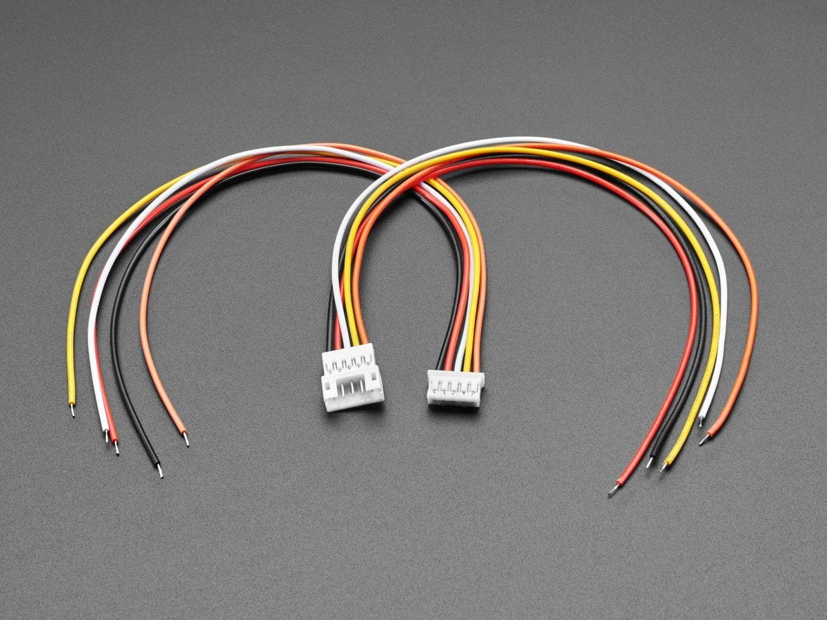 2.0mm Pitch 5-pin Cable Matching Pair - JST PH Compatible - The Pi Hut