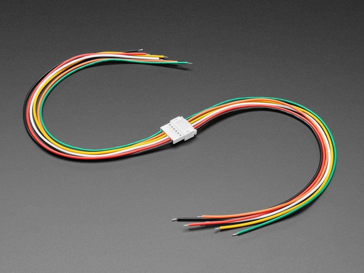 2.0mm Pitch 6-pin Cable Matching Pair - JST PH Compatible - The Pi Hut