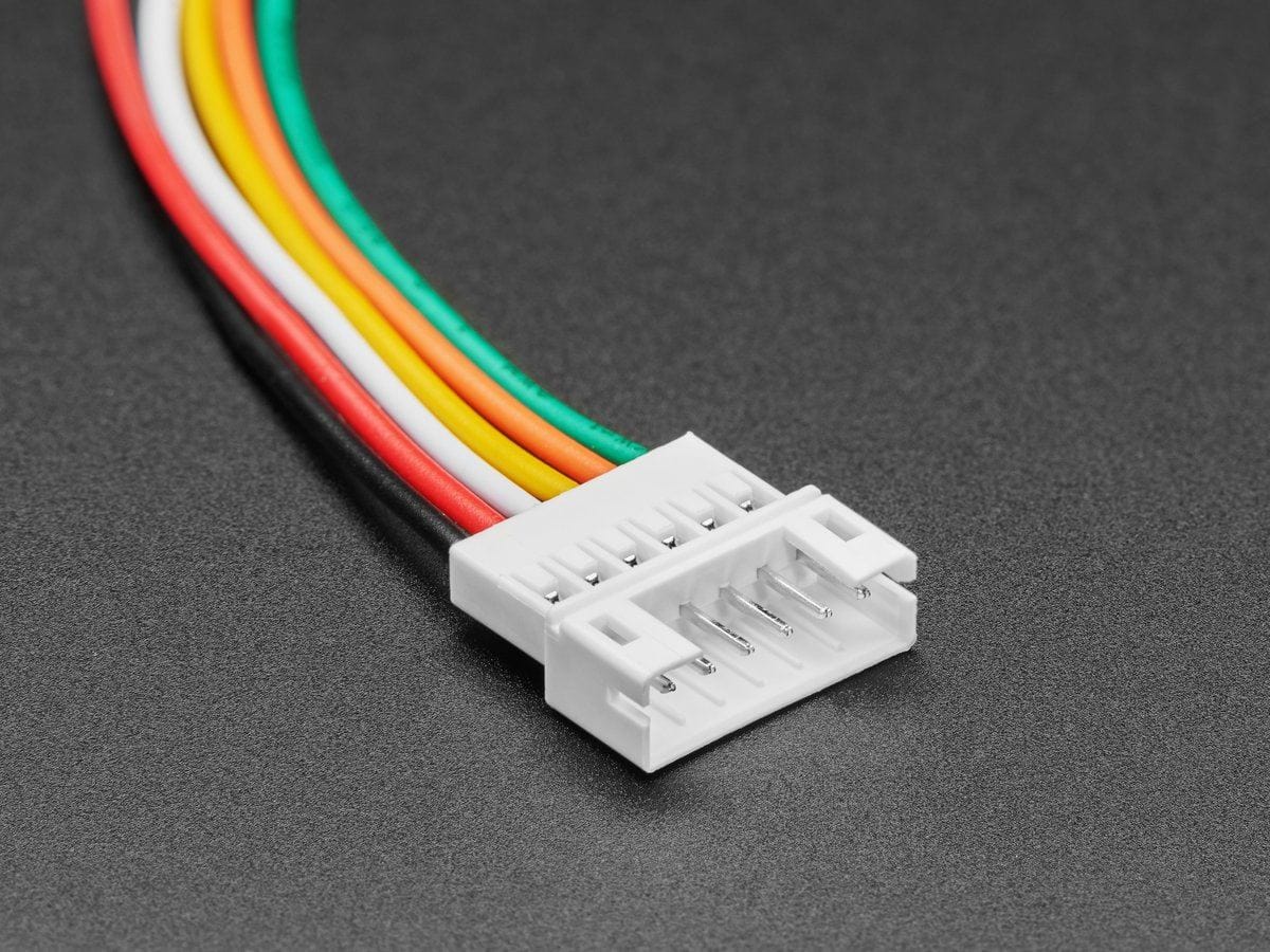 2.0mm Pitch 6-pin Cable Matching Pair - JST PH Compatible - The Pi Hut