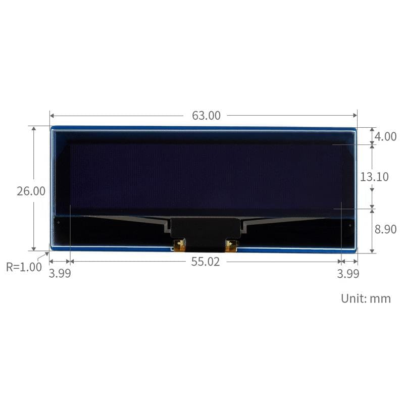 2.23" OLED Display Module for Raspberry Pi Pico - The Pi Hut