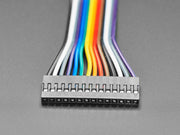 2.54mm 0.1" Pitch 14-pin Jumper Cable - 20cm long - The Pi Hut